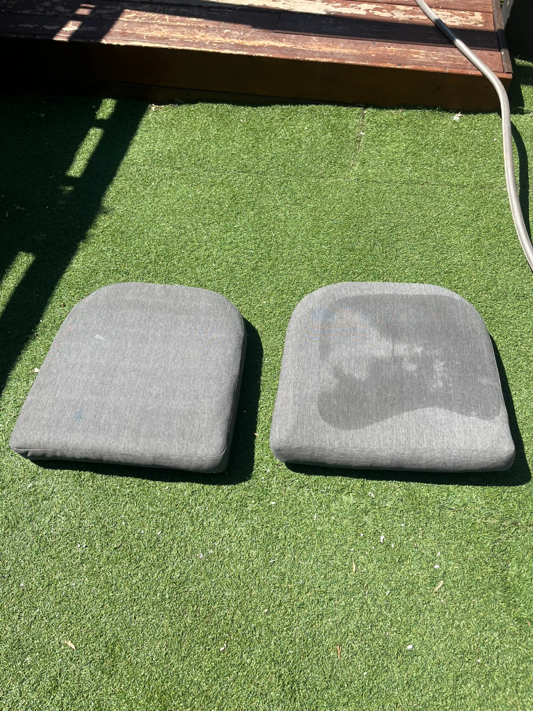 Set of 2 Grey Chair Cushions