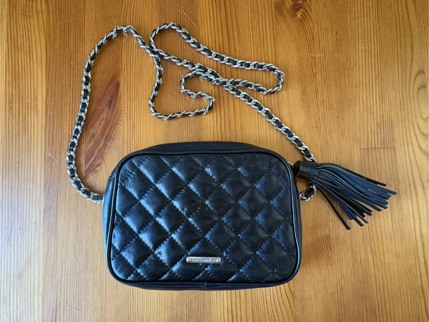 Authentic Rebecca Minkoff Black Quilted Crossbody Bag - photo 2