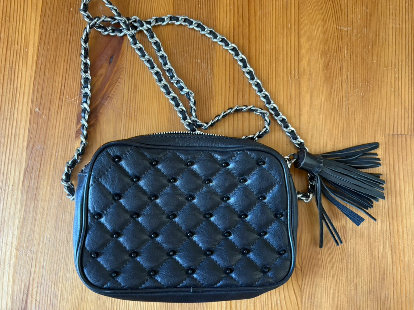 Authentic Rebecca Minkoff Black Quilted Crossbody Bag - photo 3