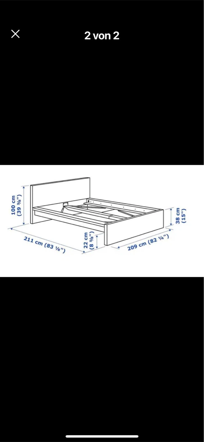 IKEA Malm King size bed, white (incl. mattress MORGEDAL) - photo 5