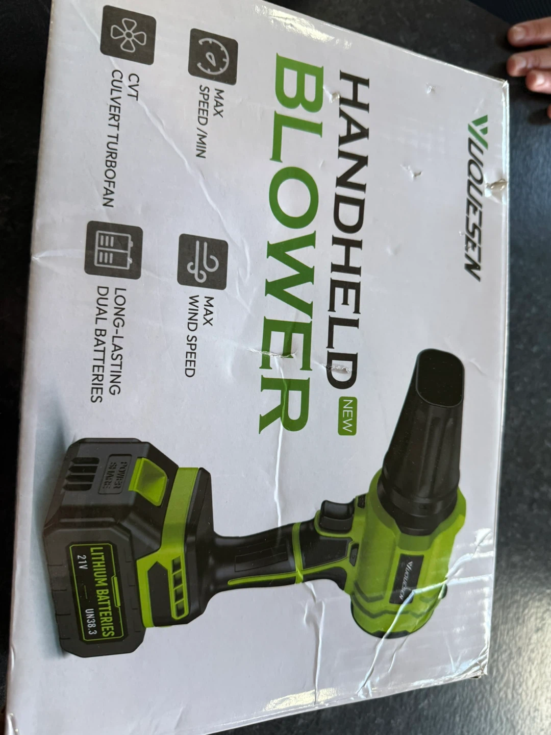 YUQESEN Handheld Blower with 2 Batteries and Charger - photo 3