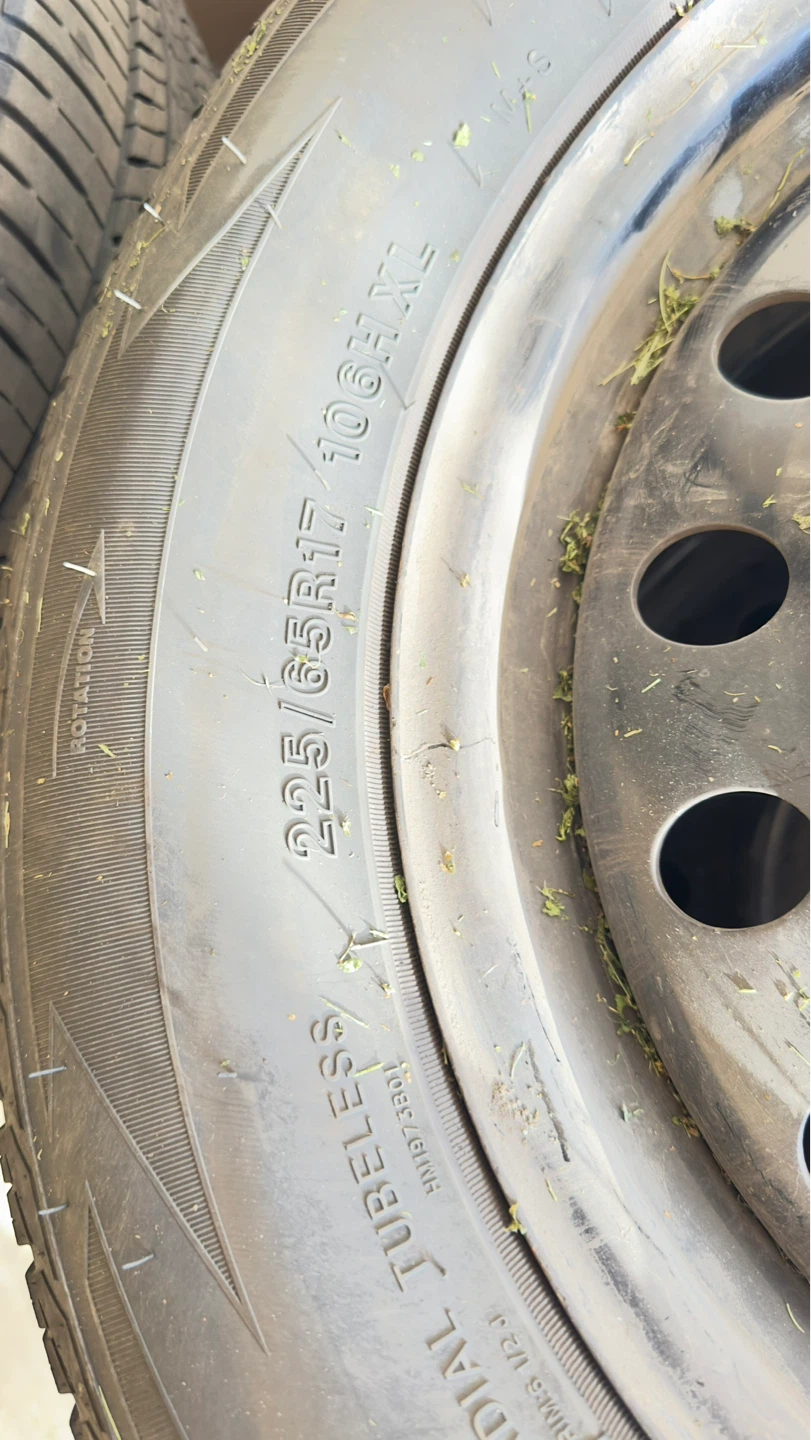 Four IRONMAN 225/65R17 Tires on Rims - photo 4