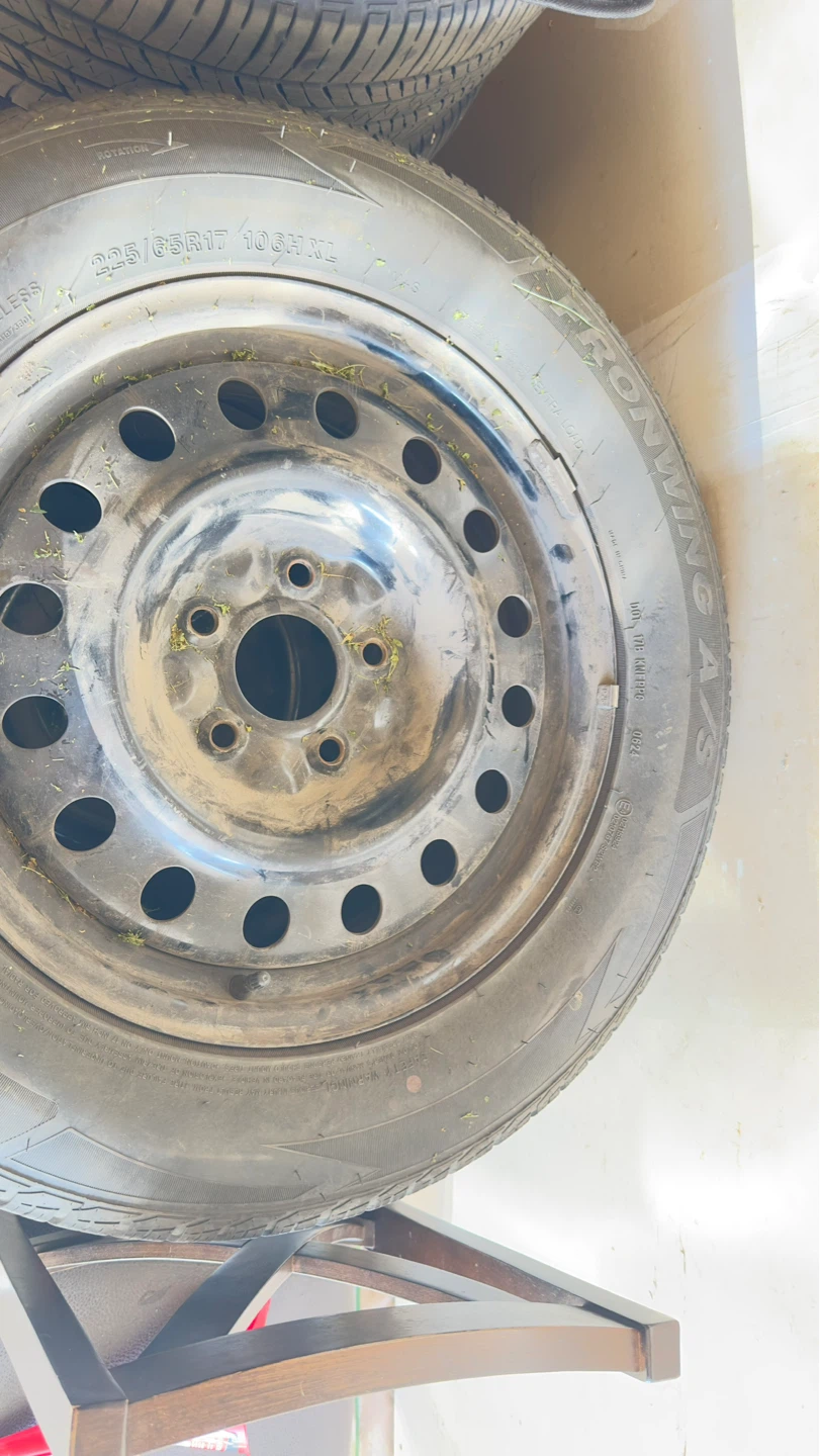 Four IRONMAN 225/65R17 Tires on Rims - photo 3