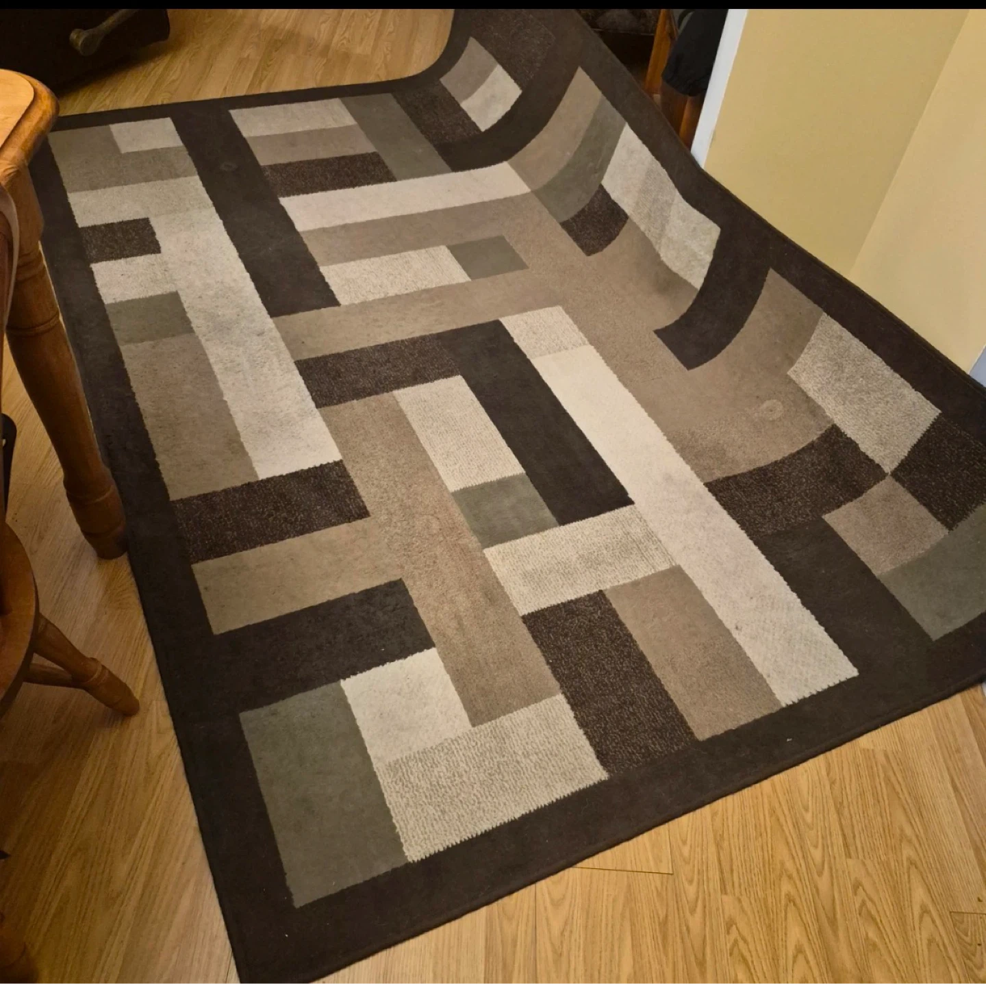 Large Earth tone Geometric Area Rug - photo 4