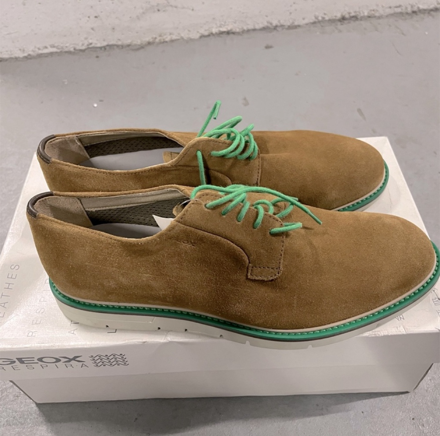 Geox Respira Suede Derby Shoes