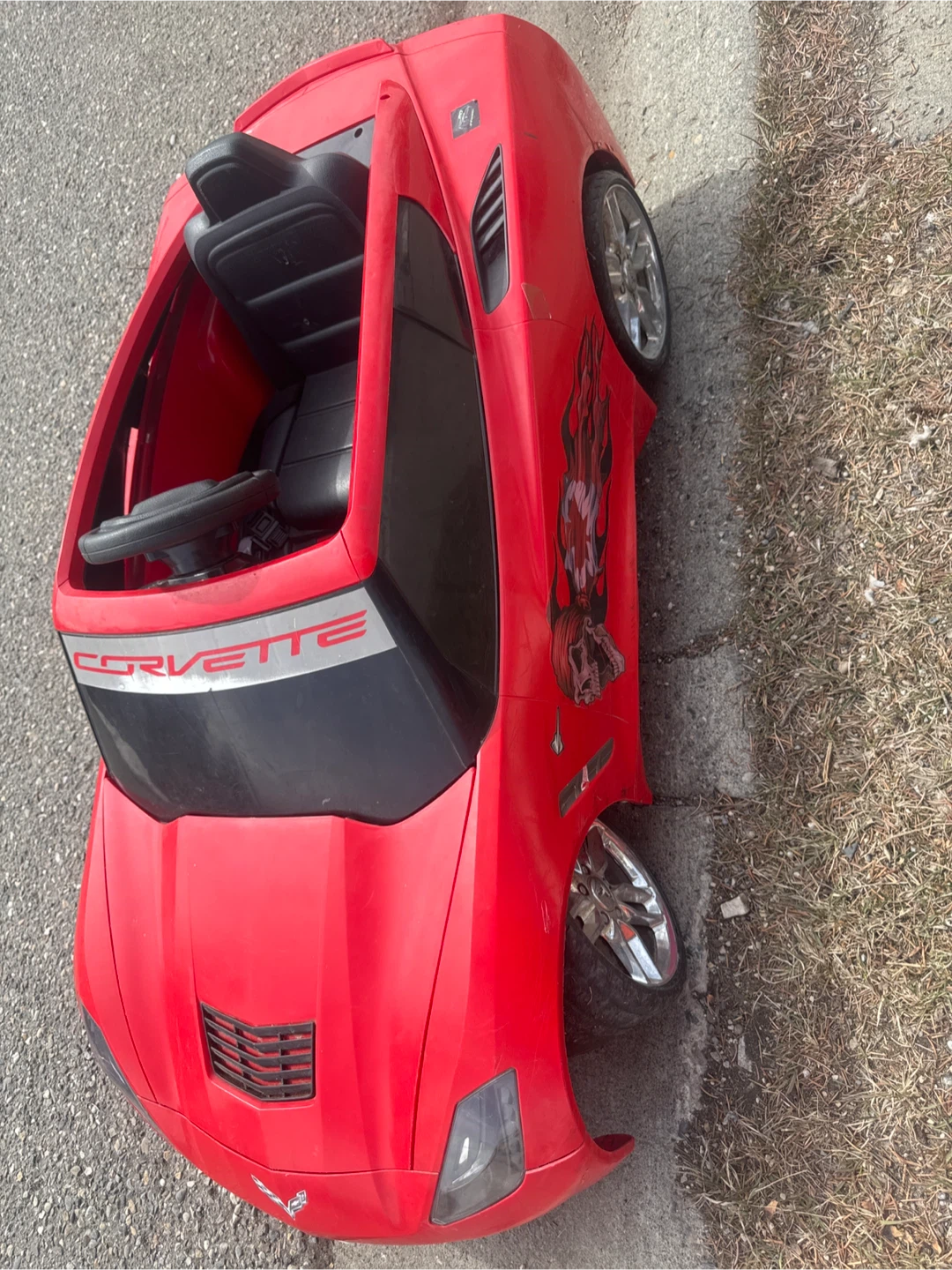 Corvette Ride-On Car - Red