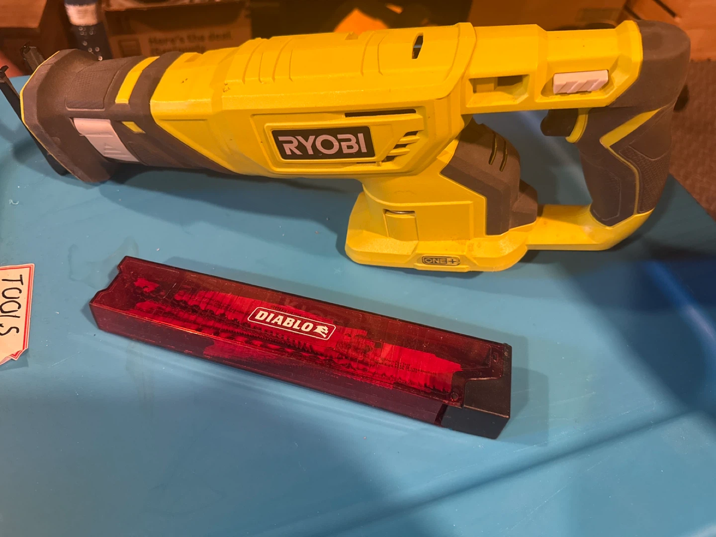 Ryobi Reciprocating Saw and Diablo Blade Case