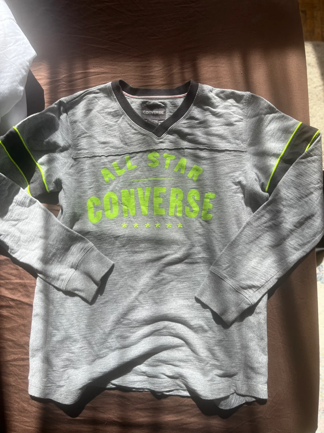 Retro Converse Grey "All Star Converse" Long Sleeve top - photo 2
