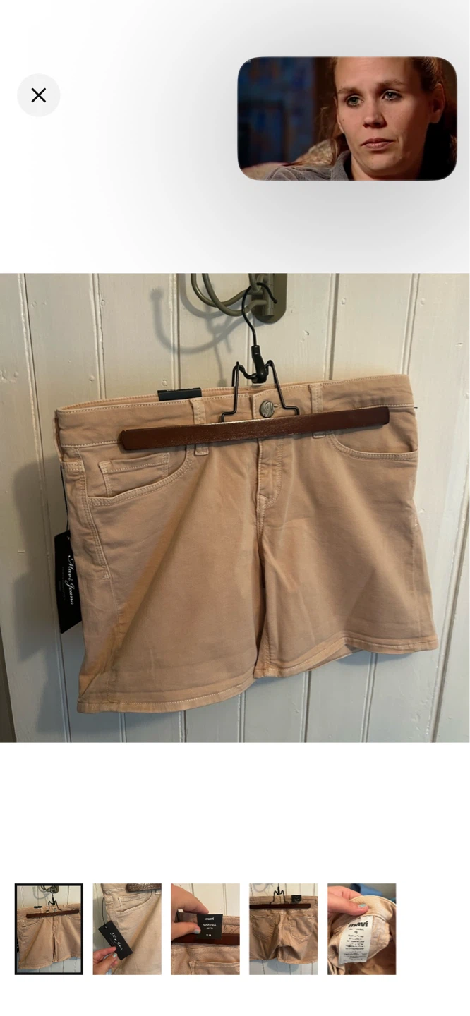 Mavi Vanna Low Rise Shorts Size 28
