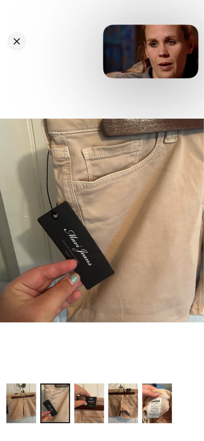 Mavi Vanna Low Rise Shorts Size 28 - photo 2