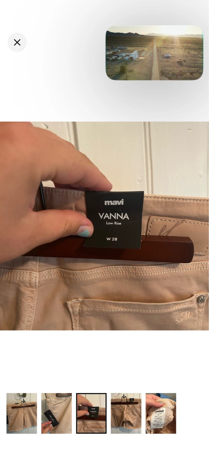 Mavi Vanna Low Rise Shorts Size 28 - photo 3