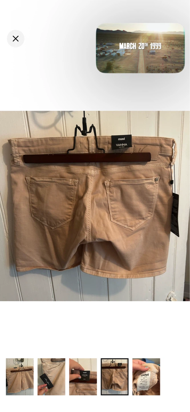 Mavi Vanna Low Rise Shorts Size 28 - photo 4