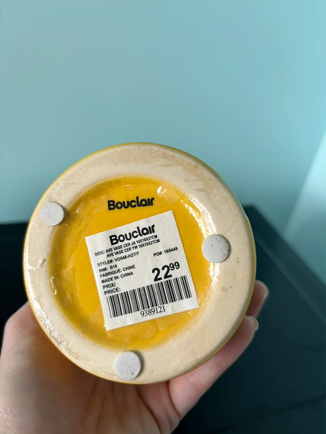 Bouclair Yellow Ceramic Vase - photo 5