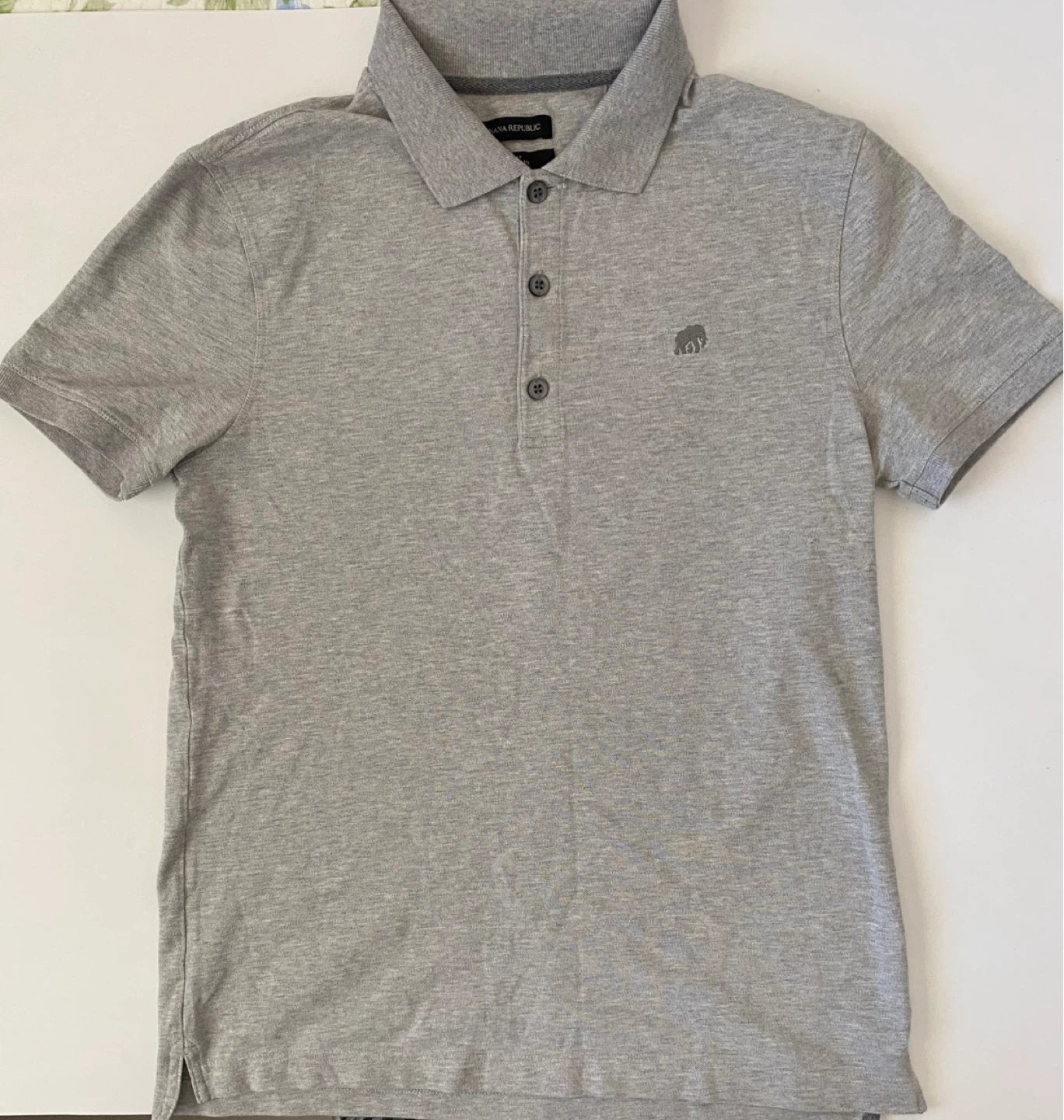 Banana Republic Slim Fit Polo Shirts (2) - Red & Grey - Size M - photo 4