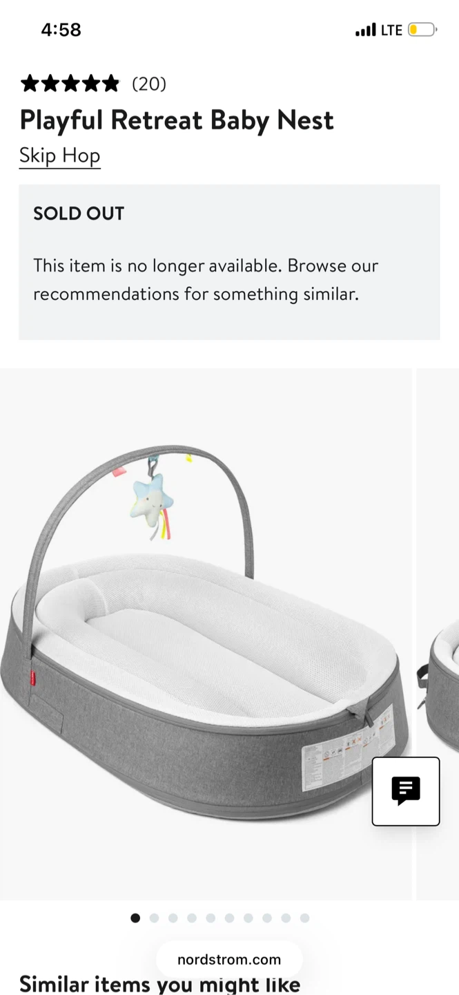 Skip Hop Playful Retreat Baby Nest