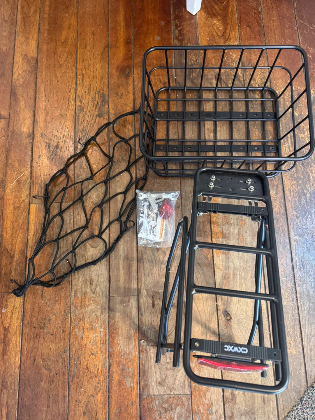 CXWXC Rear Bike Rack with Basket - photo 2