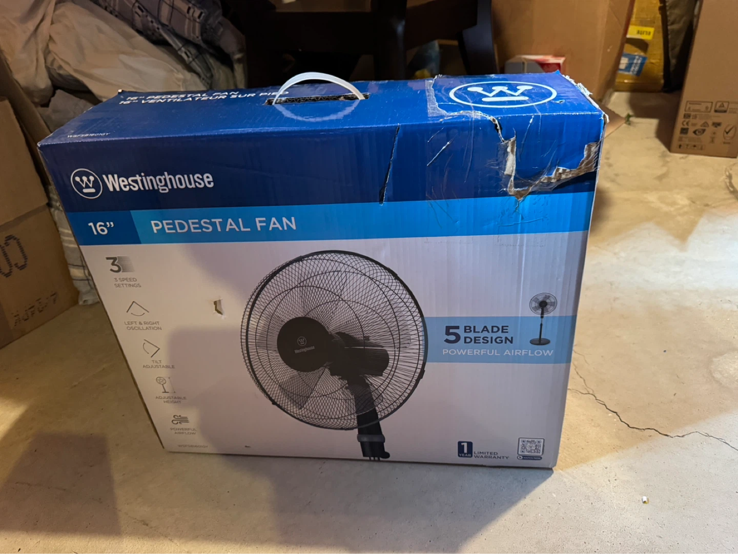 Westinghouse 16" Pedestal Fan