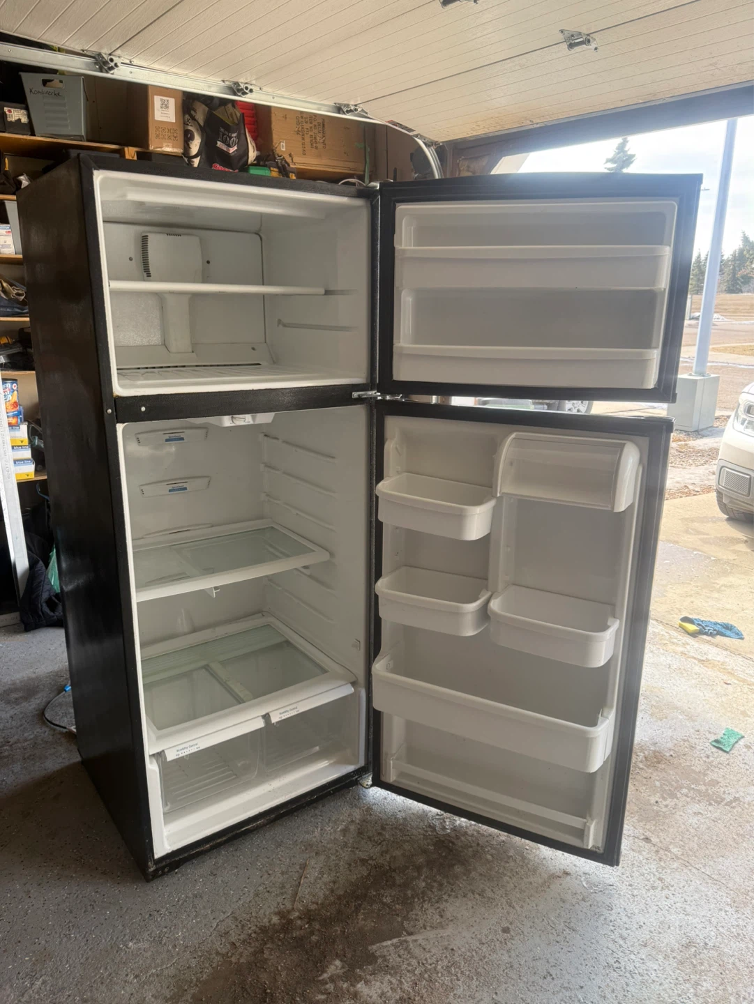 Black Whirlpool Refrigerator - photo 3