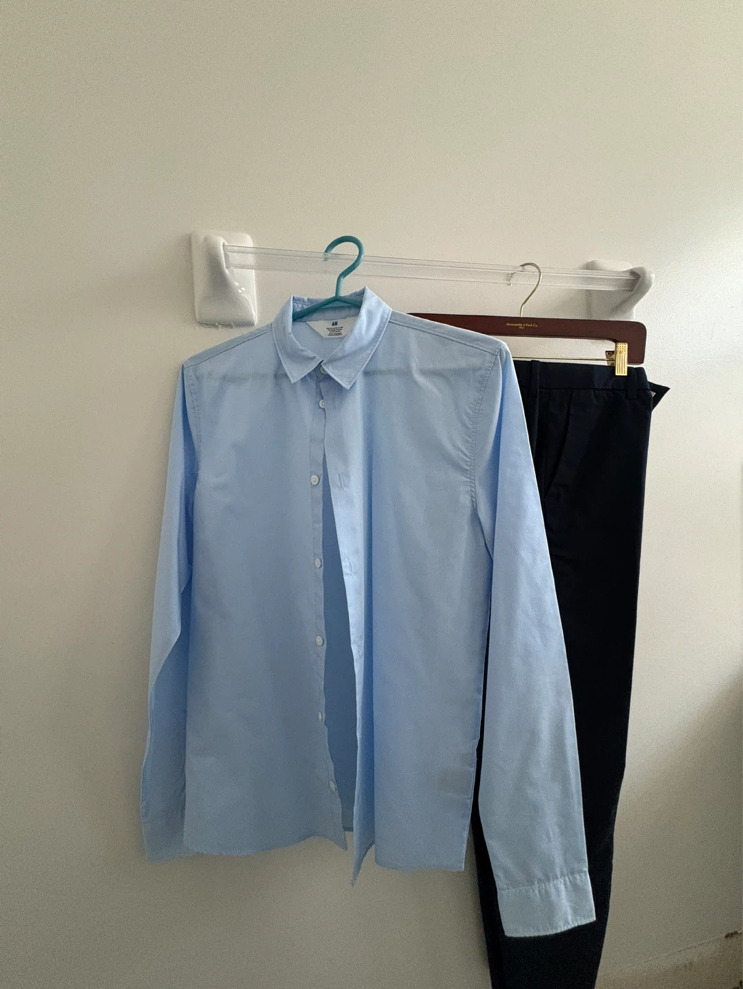 Youth Boy Light Blue Button-Up Shirt & Dress pants