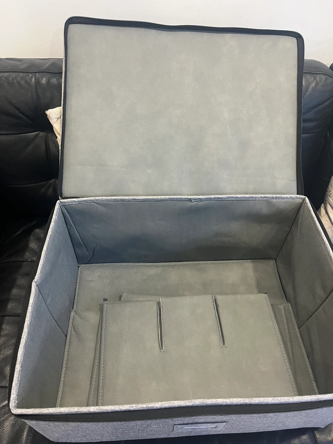 Collapsible Fabric Storage Box with Dividers - photo 4