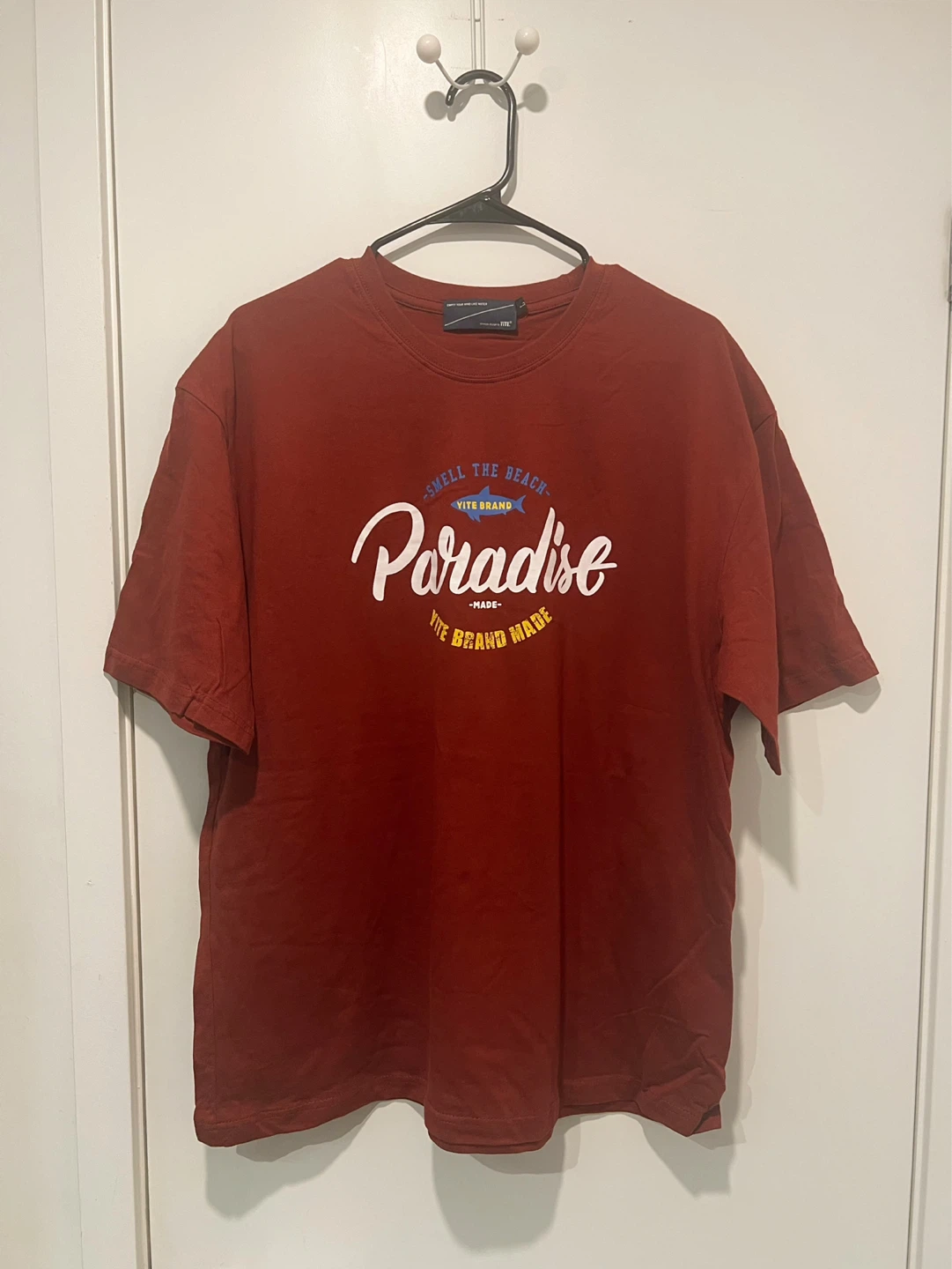 New Unisex Oversize T-Shirt Burgandy