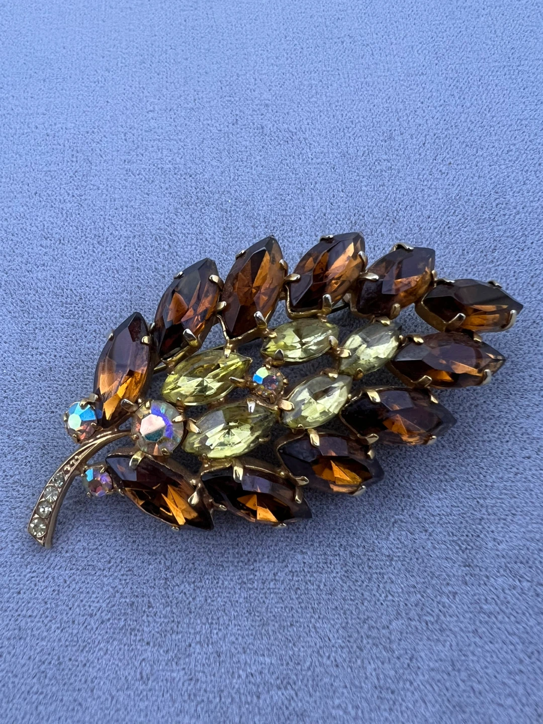 Vintage Leaf Shaped Brooch