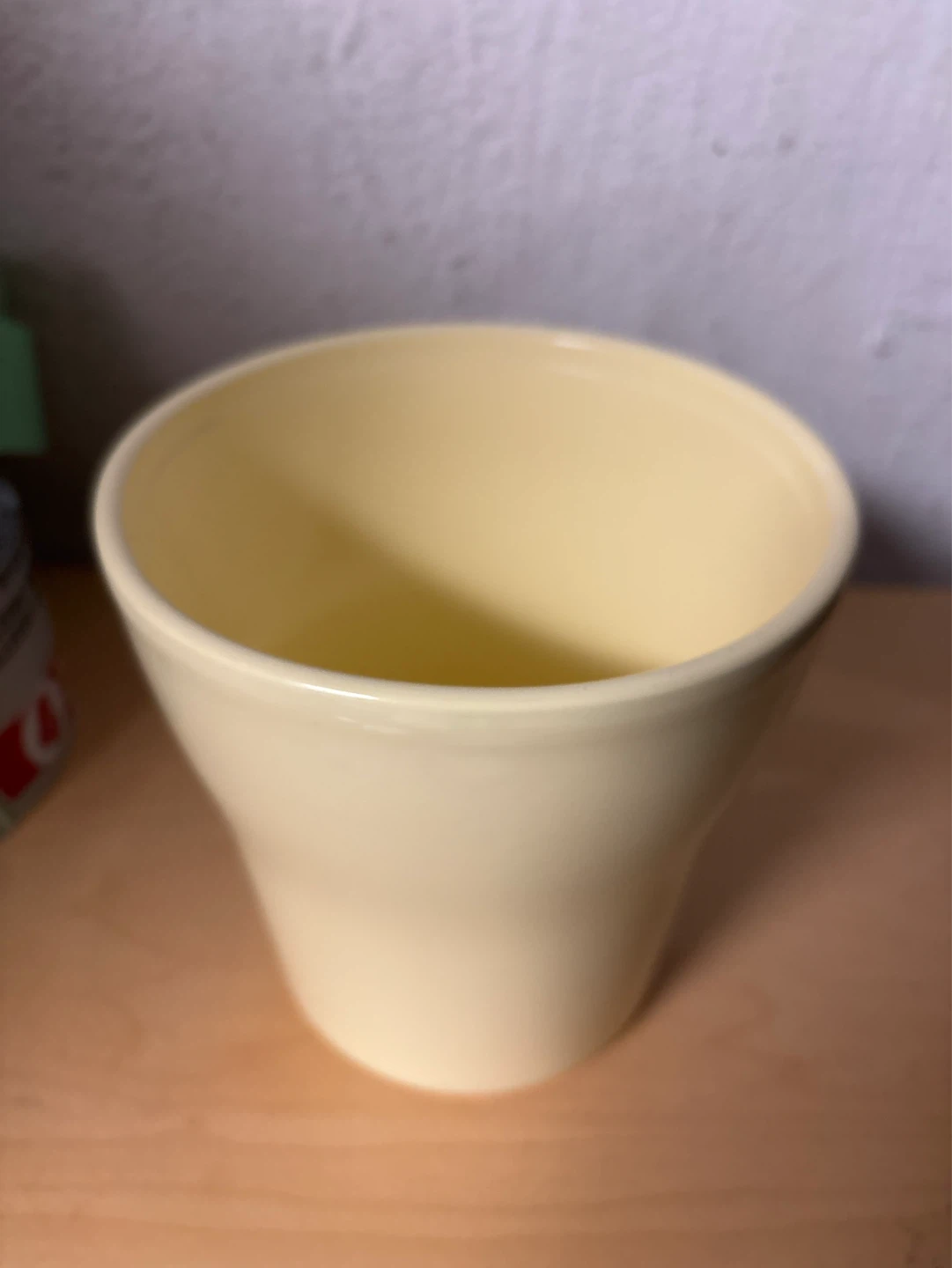 Yellow Ceramic Plant Pot