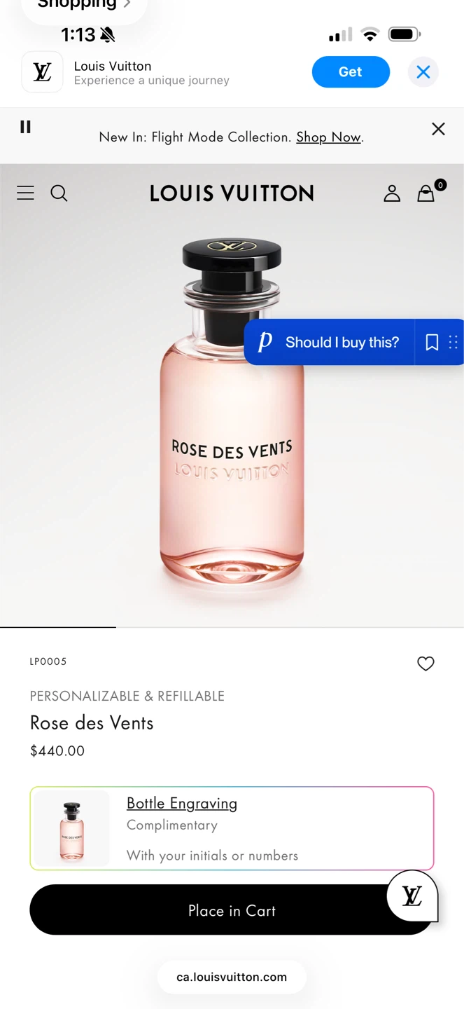 Louis Vuitton Rose des Vents Eau de Parfum