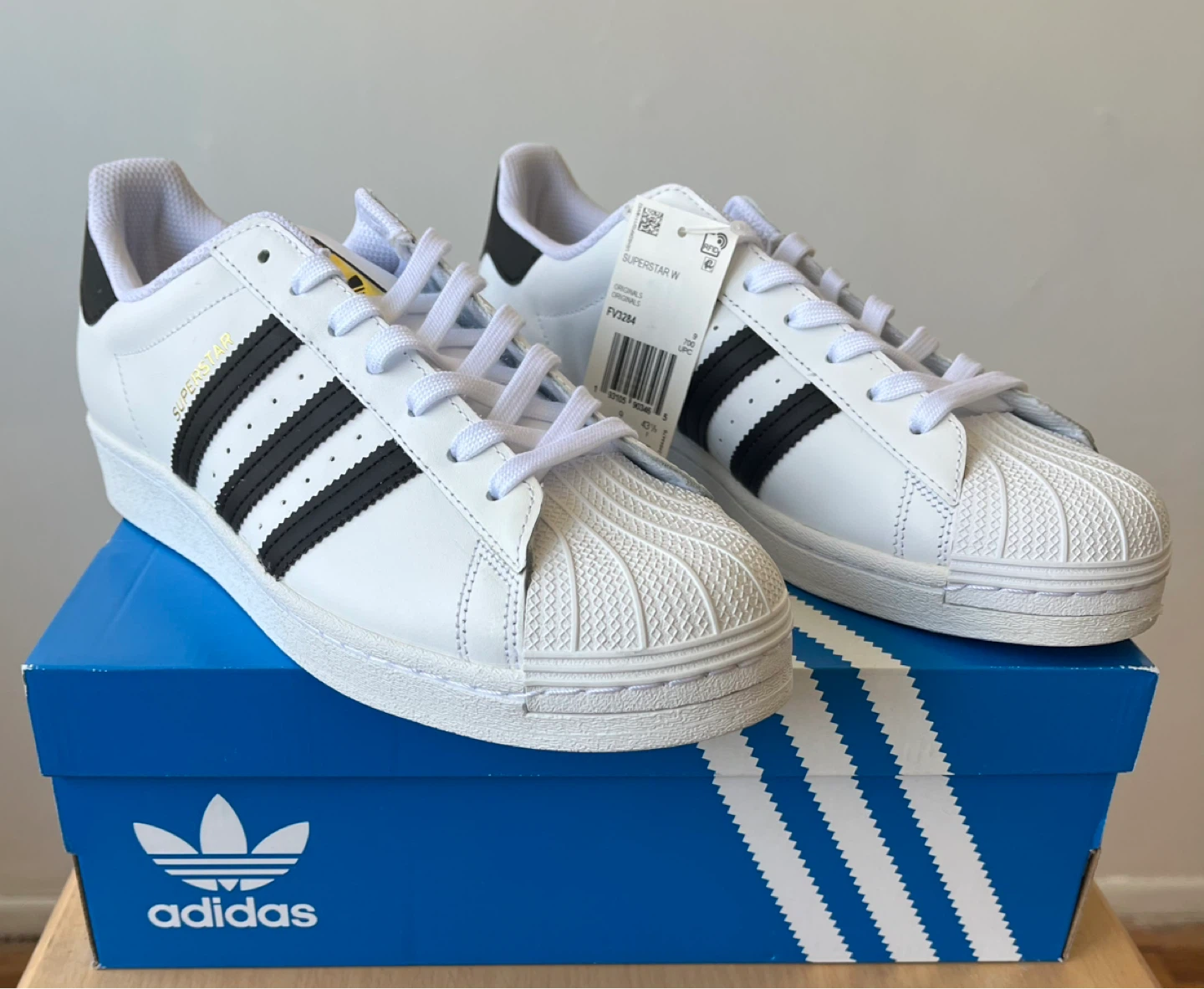 Adidas Superstar W Women's Sneakers White Black Size 10.5 - photo 2