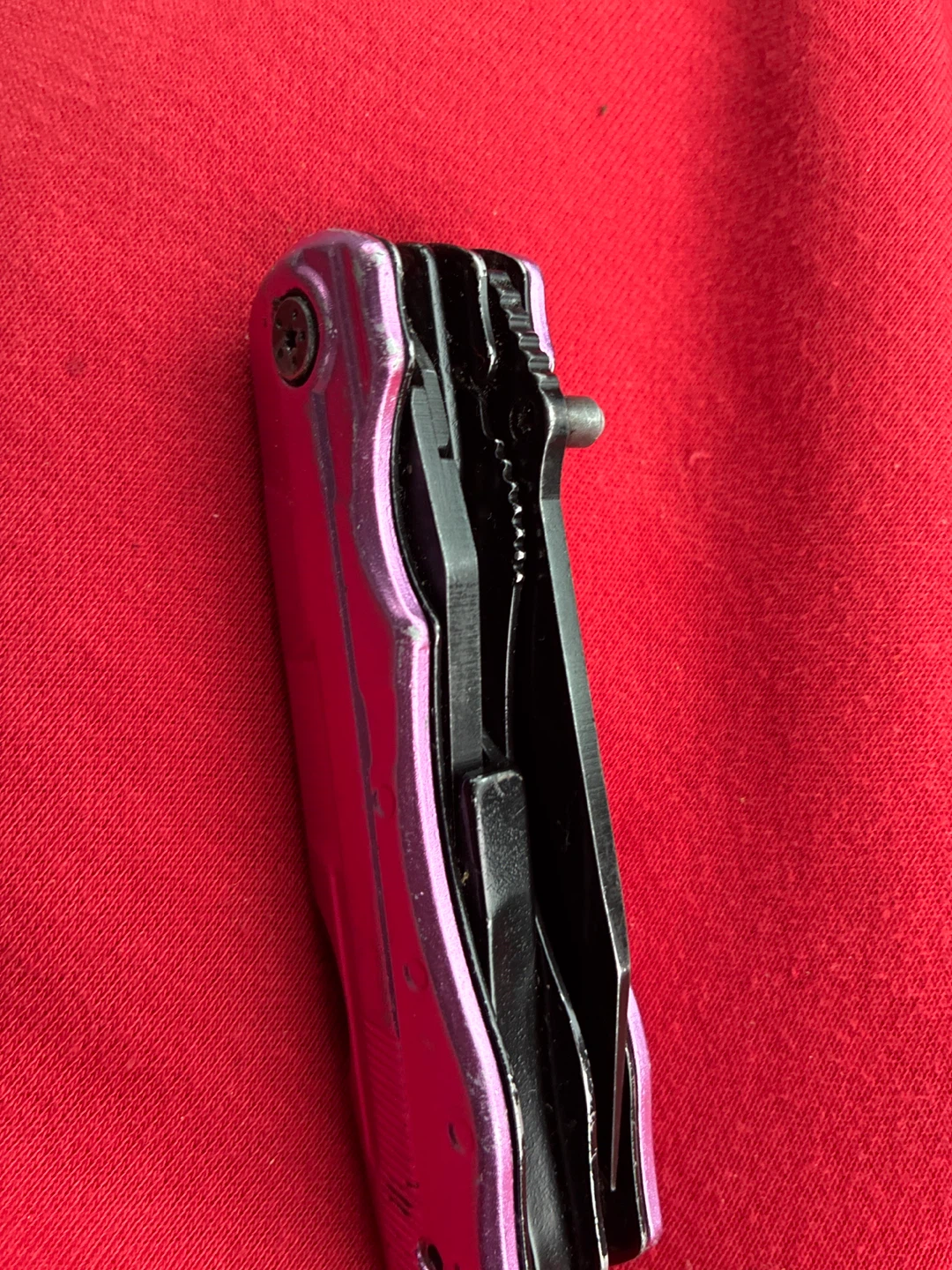 Purple Multi-Tool Pocket Knife