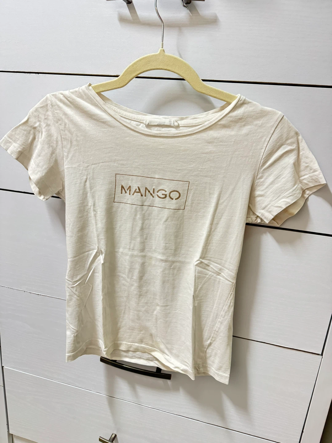 Mango Women's Cream T-Shirt