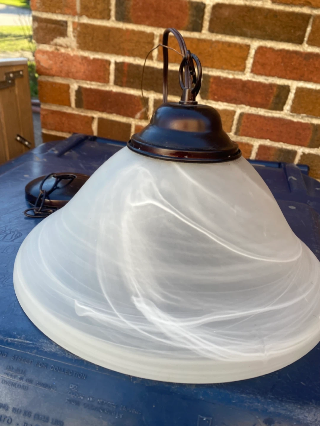 Swirl Glass Pendant Light Fixture