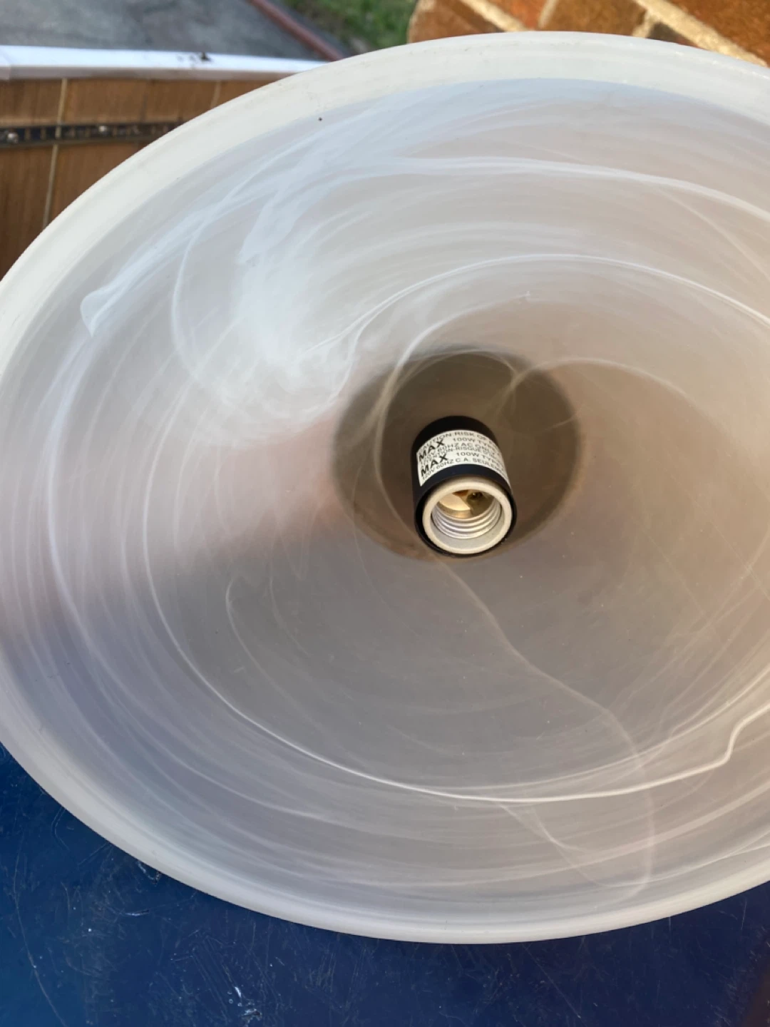 Swirl Glass Pendant Light Fixture - photo 2