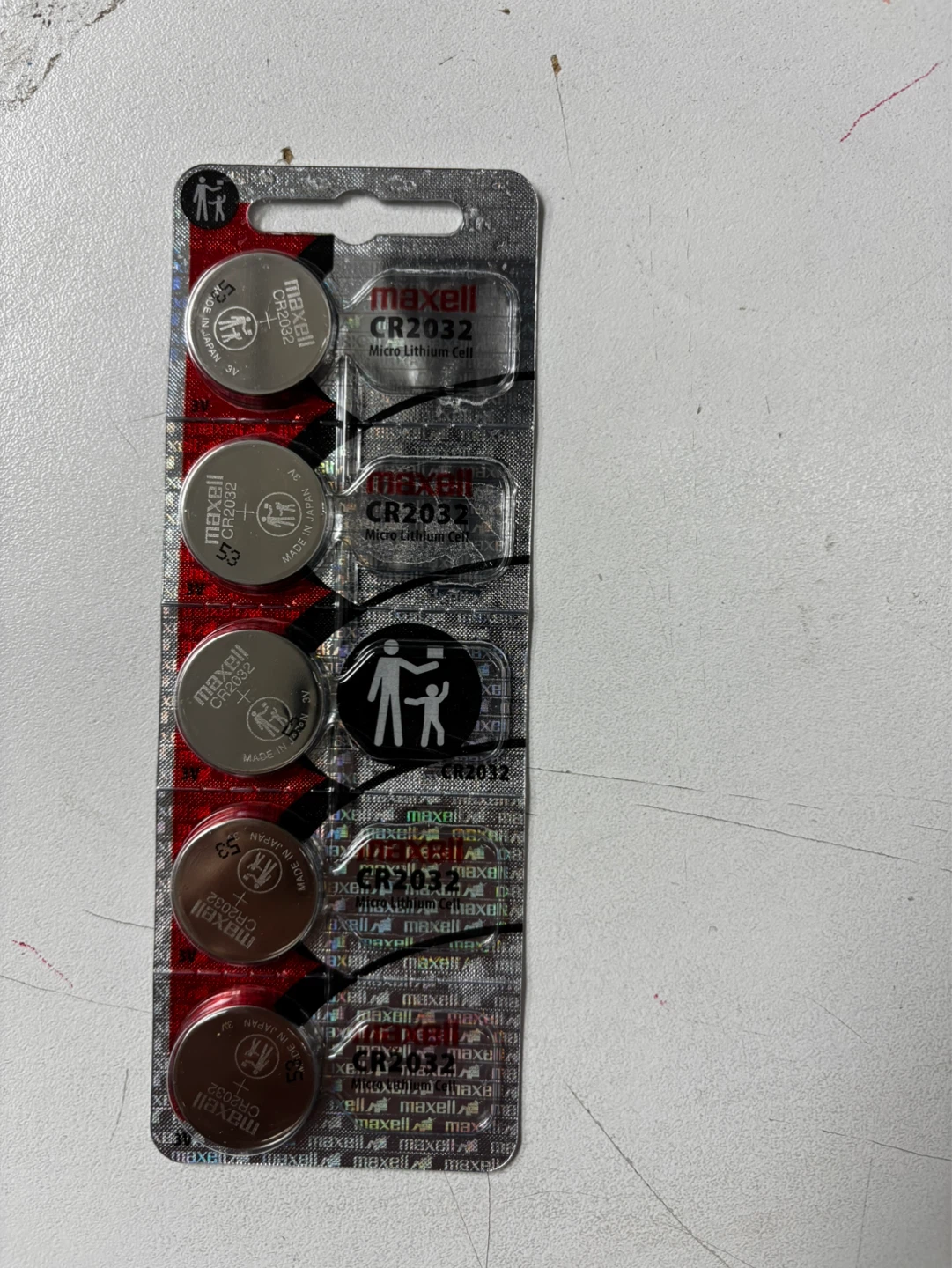Maxell CR2032 Lithium Coin Cell Batteries (5 Pack)