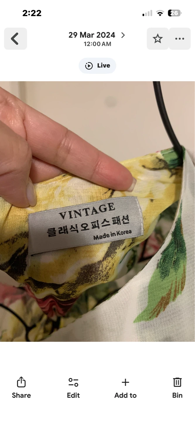 VINTAGE Floral Dress - Made in Korea - photo 3