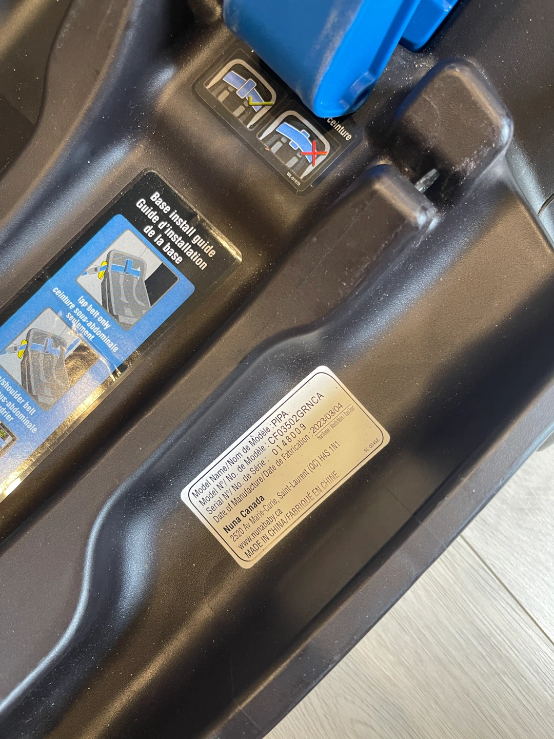 Nuna Pipa Car Seat (manufactured in 2023)