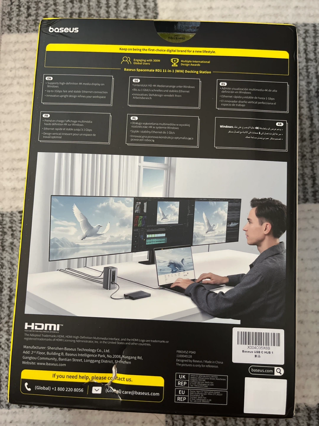 Window Baseus Spacemate RD1 11-in-1 Docking Station - photo 2