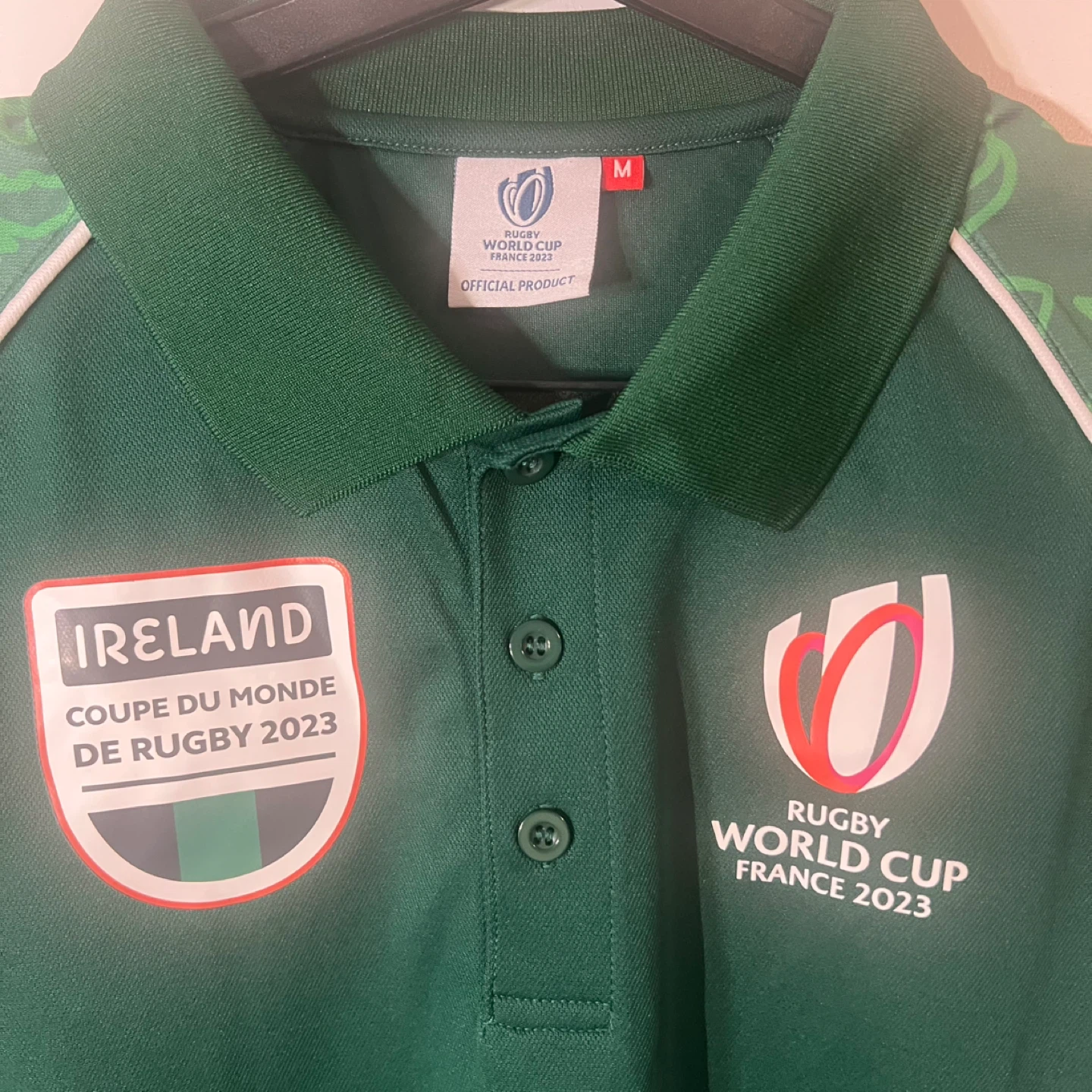 Ireland Rugby France 2023 Official Product Polo Shirt M