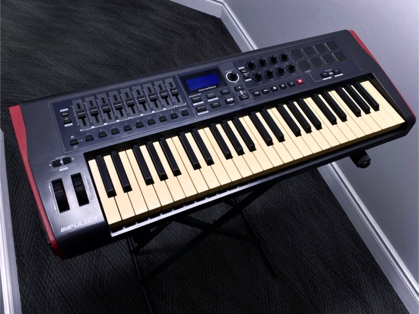 Novation Impulse 49 with Yorkville Dual-X Keyboard Stand - photo 2