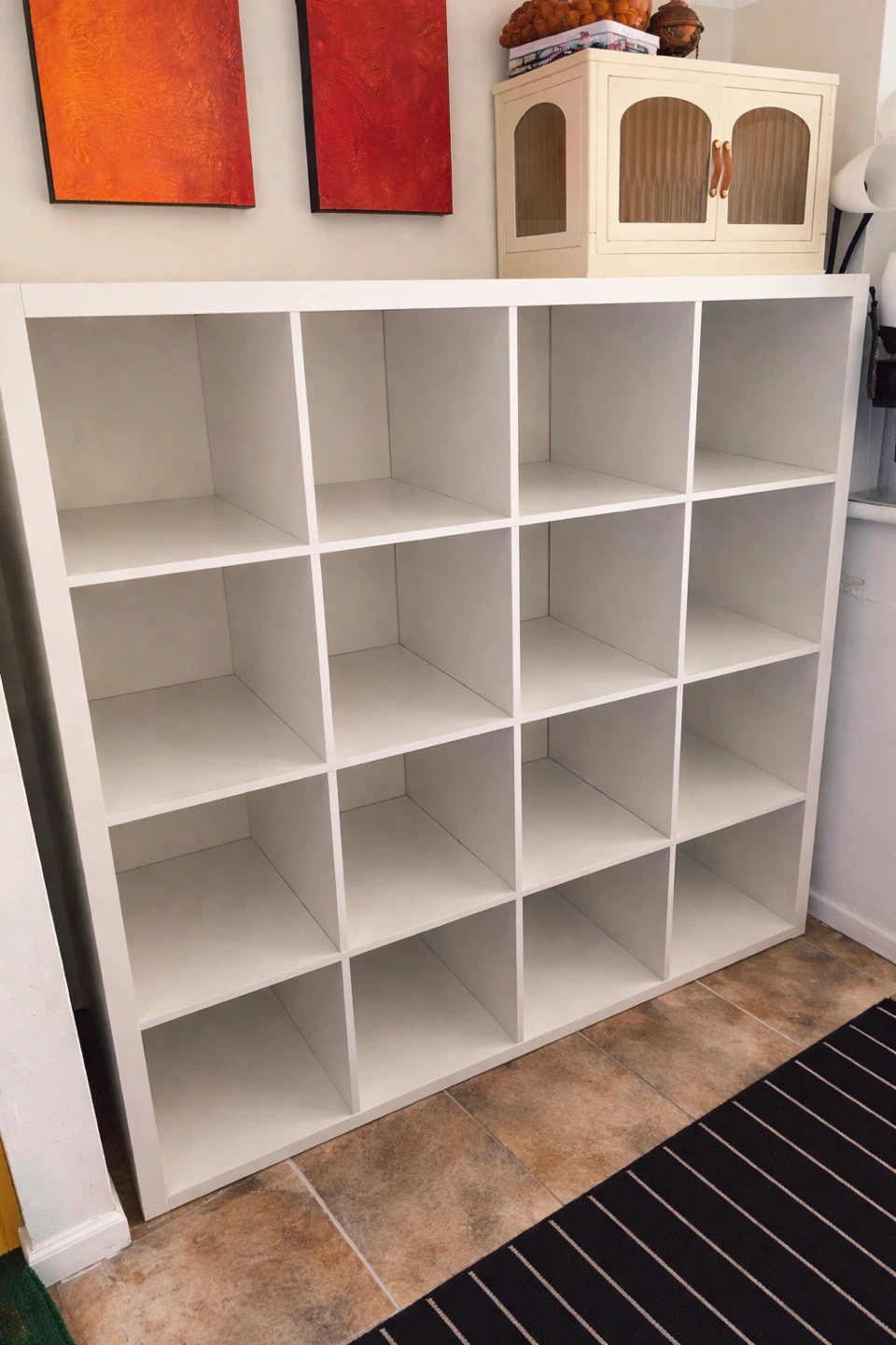 White 4x4 Cube Storage Shelf