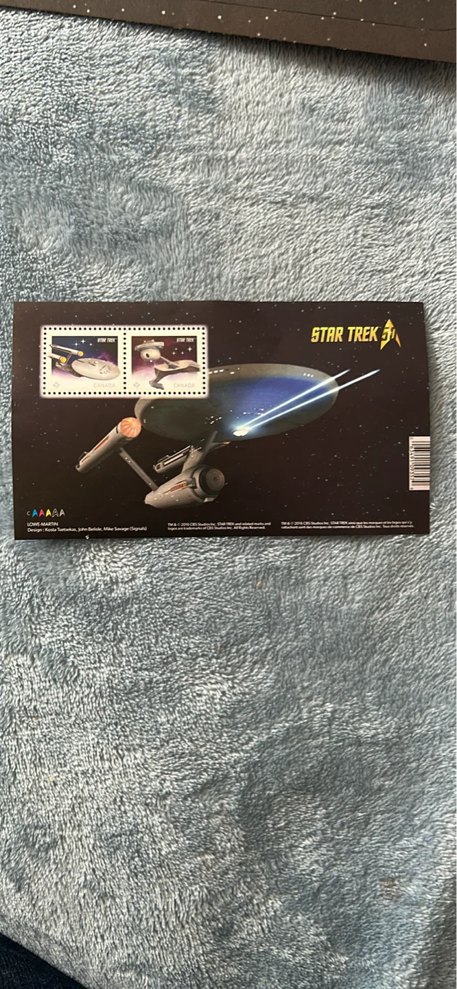 Star Trek 50th Anniversary Canada Stamps