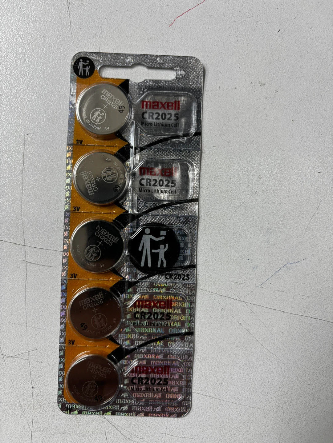 Maxell CR2025 Lithium Coin Cell Batteries (5-Pack)