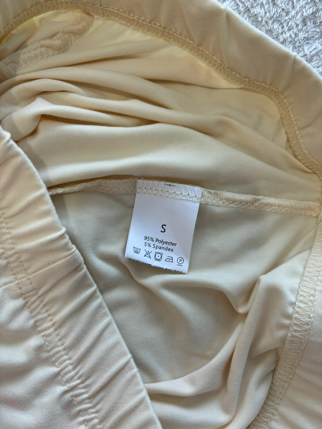 Cream Flared Leggings - Size S - photo 3