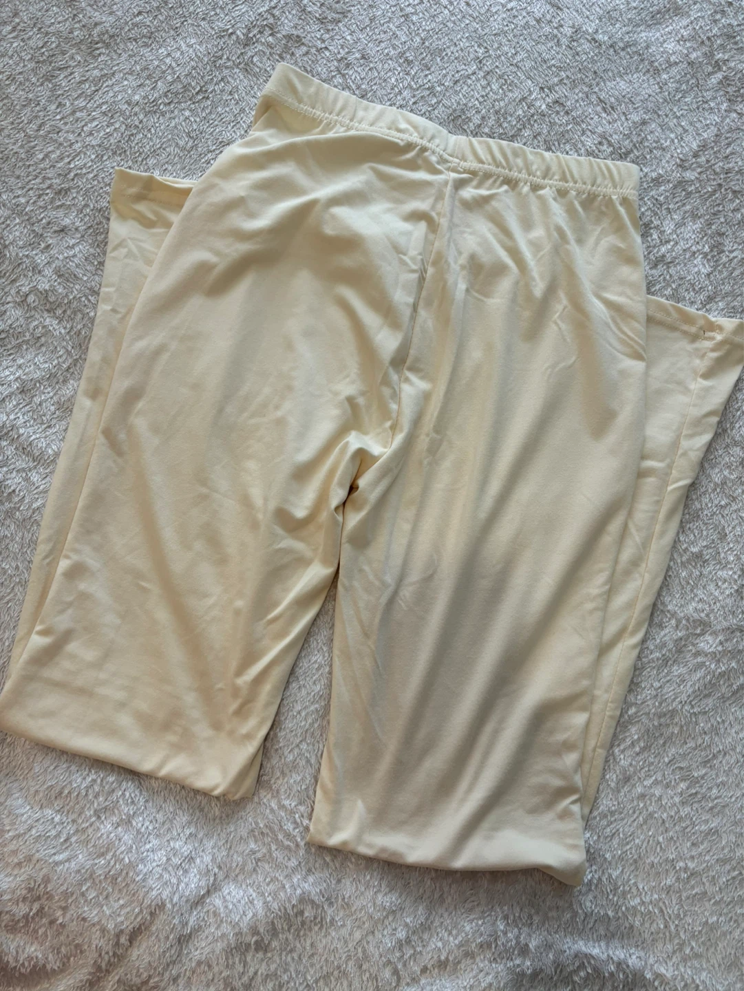 Cream Flared Leggings - Size S - photo 2