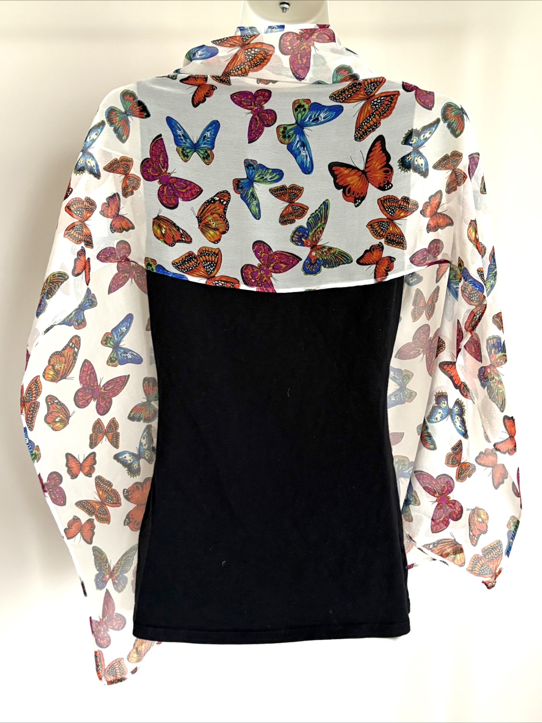 Sheer Butterfly 🦋 Print Scarf - photo 3
