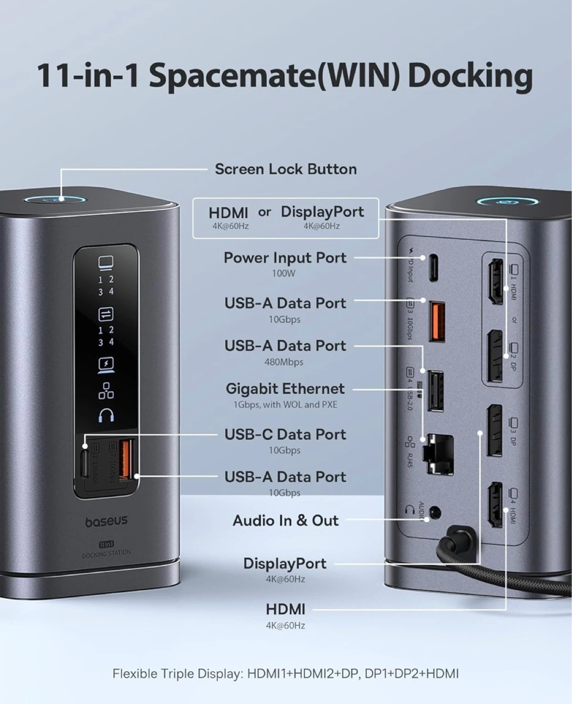 Window Baseus Spacemate RD1 11-in-1 Docking Station - photo 5