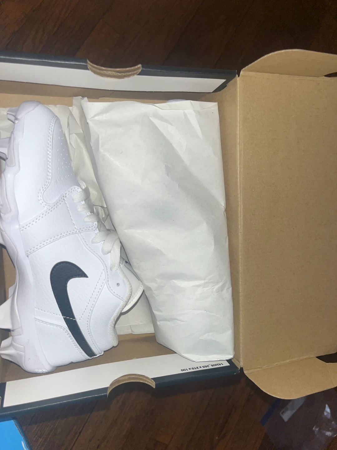 Nike Air Jordan 1 Mid Football Cleats White/Black - photo 2