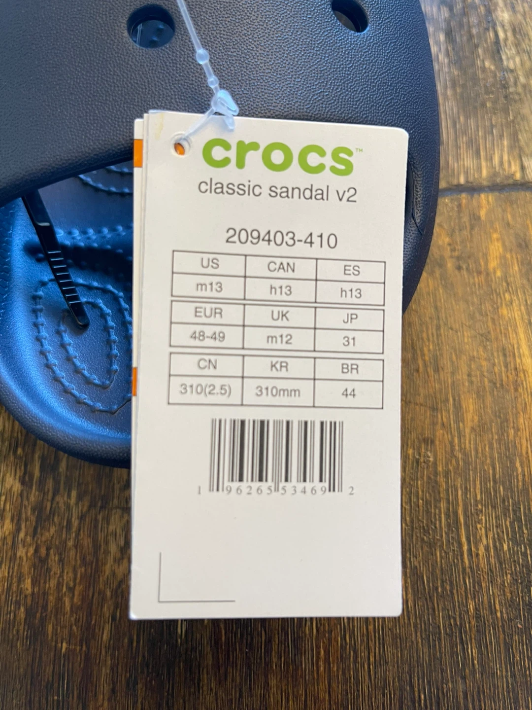 Crocs Classic Sandal v2 Navy Size M13 Men / W15 Women - photo 3