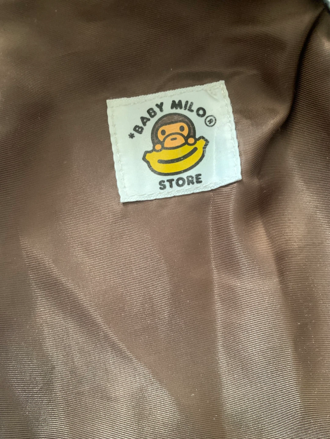 BAPE BROWN FAUX-FUR BABY MILO PHONE POUCH - photo 3
