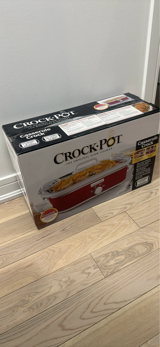 Crock-Pot Casserole Slow Cooker 3.5 Quart Red